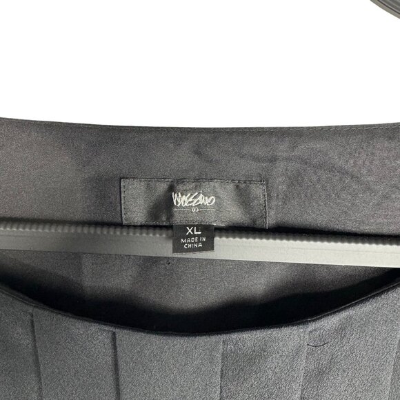 Black‎ Pleated Dress With Cap Sleeves By Mossimo Women's XL Goth Whimsigoth - Picture 3 of 9